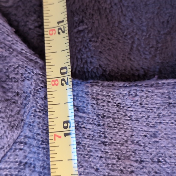 DKNY| Blue Large Cowl Neck Long Sleeve Sweater Acrylic Polyester Blend - Picture 10 of 16